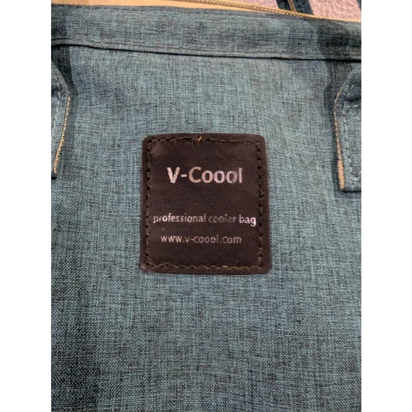V-Coool Professional Cooler Bag Baby Bag Teal Beige Cooling Pocket Tote Backpack - Picture 5 of 15